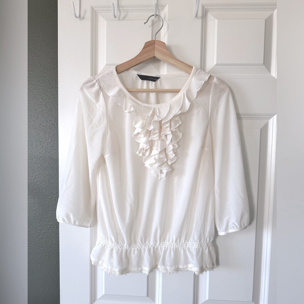 22 OCTOBRE women blouse ruffle collar